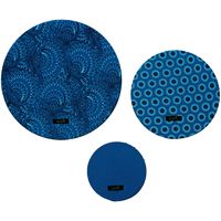 Greenie Food Cover Shweshwe - Turquoise 3 Pack